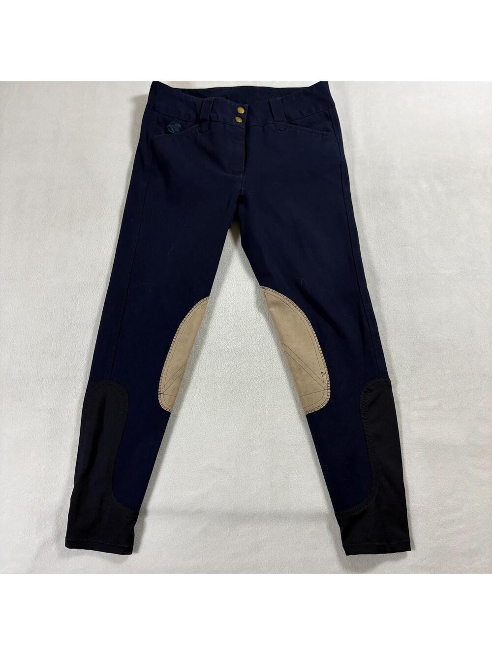 Piper SmartPak Riding Breeches Women 28R Fits Like 29x26 Navy Equestrian